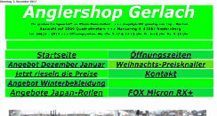 Desktop Screenshot of anglershop-gerlach.de