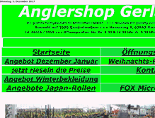 Tablet Screenshot of anglershop-gerlach.de